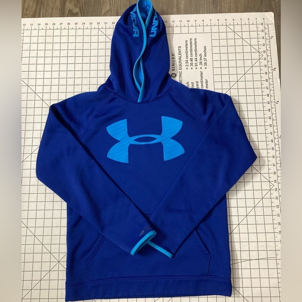 Under Armour Youth XL Storm Blue Loose Hoodie Sweatshirt